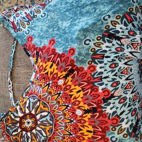 GRECERELLE Loose Fit Short Sleeve Maxi Dress Size XS - Picture 5 of 9